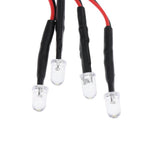 Maxbell RC Car Round LED Light & Cover for 1:10 Axial SCX10 90046 D90 RC Car 2pcs
