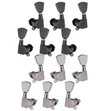 Max Guitar String Locking Tuning Pegs Machine Head Tuners 3L3R Replacement Black