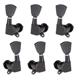 Max Guitar String Locking Tuning Pegs Machine Head Tuners 3L3R Replacement Black
