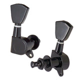 Max Guitar String Locking Tuning Pegs Machine Head Tuners 3L3R Replacement Black