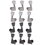 Max Guitar String Locking Tuning Pegs Machine Head Tuners 3L3R Replacement Black