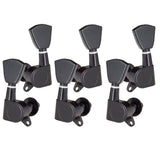 Max Guitar String Locking Tuning Pegs Machine Head Tuners 3L3R Replacement Black
