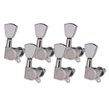 Max Acoustic Electric Guitar Tuning Pegs Machine Head Tuners Replacement silver