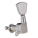Max Guitar String Locking Tuning Pegs Machine Head Tuner 3L3R Replacement Silver