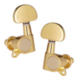 Max Guitar Sealed Tuning Pegs Semicircle Machine Head Tuners Replacement Golden
