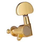 Max Guitar Sealed Tuning Pegs Semicircle Machine Head Tuners Replacement Golden