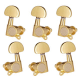 Max Guitar Sealed Tuning Pegs Semicircle Machine Head Tuners Replacement Golden