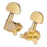 Max Guitar Sealed Tuning Pegs Semicircle Machine Head Tuners Replacement Golden