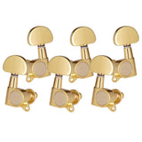 Max Guitar Sealed Tuning Pegs Semicircle Machine Head Tuners Replacement Golden
