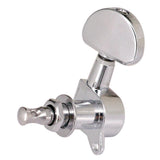 Max Guitar Sealed Tuning Pegs Semicircle Machine Head Tuners Replacement Silver