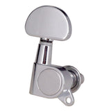 Max Guitar Sealed Tuning Pegs Semicircle Machine Head Tuners Replacement Silver