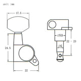 Max Sealed Acoustic Electric Guitar Tuning Pegs Machine Head Tuners Spare Parts