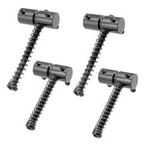Max 2 Long&2 Short Bass Bridge Saddles for Electric Bass Replacement Part Black