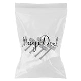 Max 2 Long&2 Short Bass Bridge Saddles for Electric Bass Replacement Part Black
