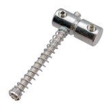 Max 2 Long&2 Short Bass Bridge Saddles for Electric Bass Replacement Part Silver