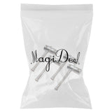 Max 2 Long&2 Short Bass Bridge Saddles for Electric Bass Replacement Part Silver