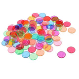 Maxbell 100x Colorful Disc Chips for Preschool Scientific Magnetic Experimental Tool