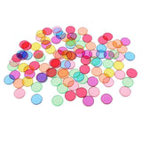 Maxbell 100x Colorful Disc Chips for Preschool Scientific Magnetic Experimental Tool