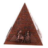 Metal Handicrafts Egyptian Pyramids Building Model Home Bookshelf Ornament Copper