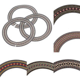 Max Acoustic Guitar Wooden Sound Hole Decoration Flower Circle Decal Sticker #1