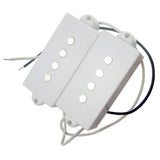 Max Electric Bass Open Humbucker Pickups Bridge Neck for 4-String PB Bass White