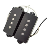 Max Electric Bass Open Humbucker Pickup Bridge Neck for 4-String PB Bass  Black