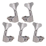 Max String Tuning Peg Tuner Sealed Machine Head Button for Bass Part Silver 2L3R