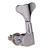 Max String Tuning Peg Tuner Sealed Machine Head Button for Bass Part Silver 3L2R