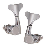 Max String Tuning Peg Tuner Sealed Machine Head Button for Bass Part Silver 3L2R