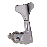 Max String Tuning Peg Tuner Sealed Machine Head Button for Bass Part Silver 2L2R