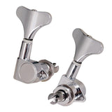 Max String Tuning Peg Tuner Sealed Machine Head Button for Bass Part Silver 2L2R