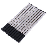 Max Pack of 10 0.5mm Nib Metal Rollerball Pen Gel Pen Sign Pen Refills Black