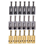 Max 6 Pieces Roller Saddle Bridge String Saddles for Electric Guitar Gold