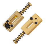 Max 6 Pieces Roller Saddle Bridge String Saddles for Electric Guitar Gold