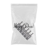 Max 6 Pieces Roller Saddle Bridge String Saddles for Electric Guitar Black