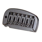Max Set 6 String Roller Saddle Tremolo Bridge System for Electric Guitar Black