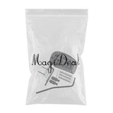 Max Set 6 String Roller Saddle Tremolo Bridge System for Electric Guitar Black