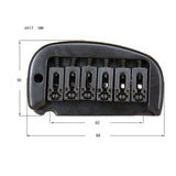 Max Set 6 String Roller Saddle Tremolo Bridge System for Electric Guitar Silver