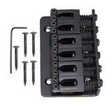 Max A Set Top Load Concave Saddle 6 String Bridge for Electric Guitar Black