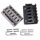 Max A Set Top Load Concave Saddle 6 String Bridge for Electric Guitar Black