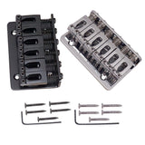 Max A Set Top Load Concave Saddle 6 String Bridge for Electric Guitar Black