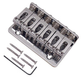 Max A Set Top Load Concave Saddle 6 String Bridge for Electric Guitar Silver