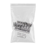 Max A Set Top Load Concave Saddle 6 String Bridge for Electric Guitar Silver