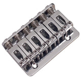 Max A Set Top Load Concave Saddle 6 String Bridge for Electric Guitar Silver