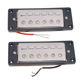 Max Set of 2pcs Mini Humbucker Pickups for 6 String Electric Bass Guitar Parts