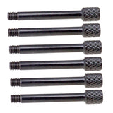 Max 6pcs Brass Electric Guitar Tremolo Bridge Saddle Clamp String Screws Black