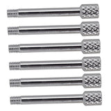 Max 6pcs Brass Electric Guitar Tremolo Bridge Saddle Clamp String Screws Silver