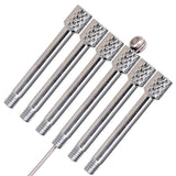 Max 6pcs Brass Electric Guitar Tremolo Bridge Saddle Clamp String Screws Silver