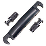 Max 12-String Saddle Bridge&Tailpiece For LP Electric Guitar Black