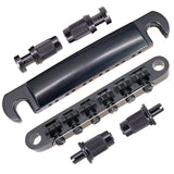 Max 12-String Saddle Bridge&Tailpiece For LP Electric Guitar Black